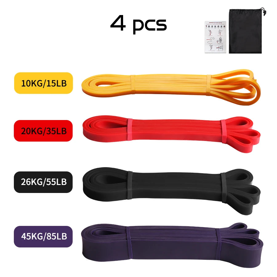 Premium Heavy-Duty Latex Resistance Band for Strength Training and Pilates Exercises