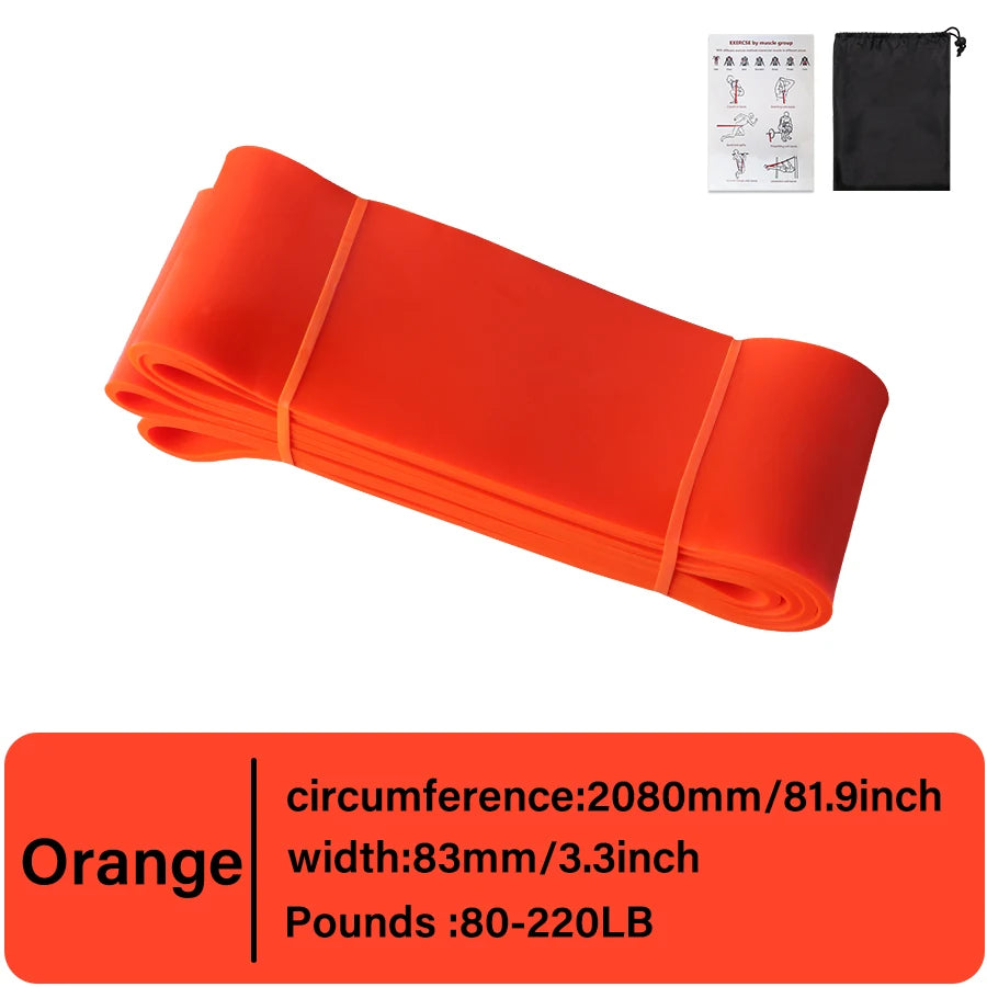 Premium Heavy-Duty Latex Resistance Band for Strength Training and Pilates Exercises