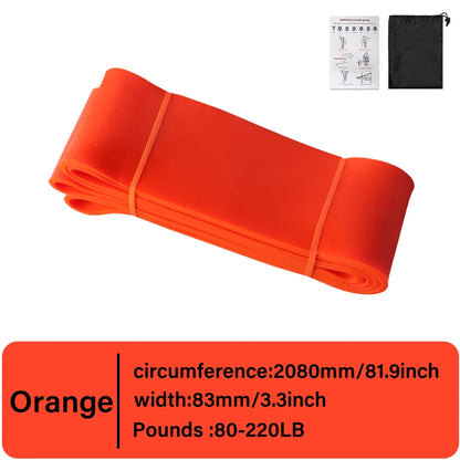 Premium Heavy-Duty Latex Resistance Band for Strength Training and Pilates Exercises