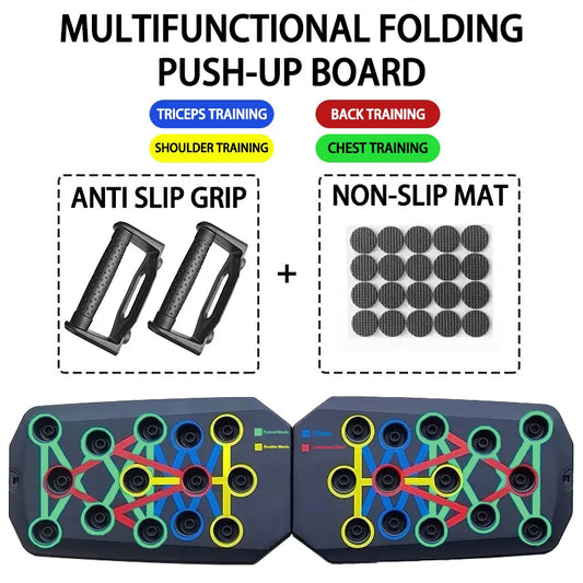 Multifunctional Portable Push-Up Board Set for Complete Chest, Abdomen, Arm, and Back Training