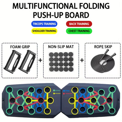 Multifunctional Portable Push-Up Board Set for Complete Chest, Abdomen, Arm, and Back Training