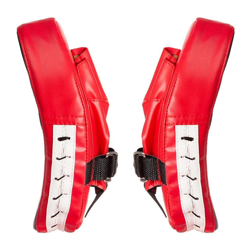 1/2Pc Curved Boxing Bag Taekwondo Muay Thai Karate Adults Kids PU Training Paws Pads Boxing Equipment Focus Punching Bags
