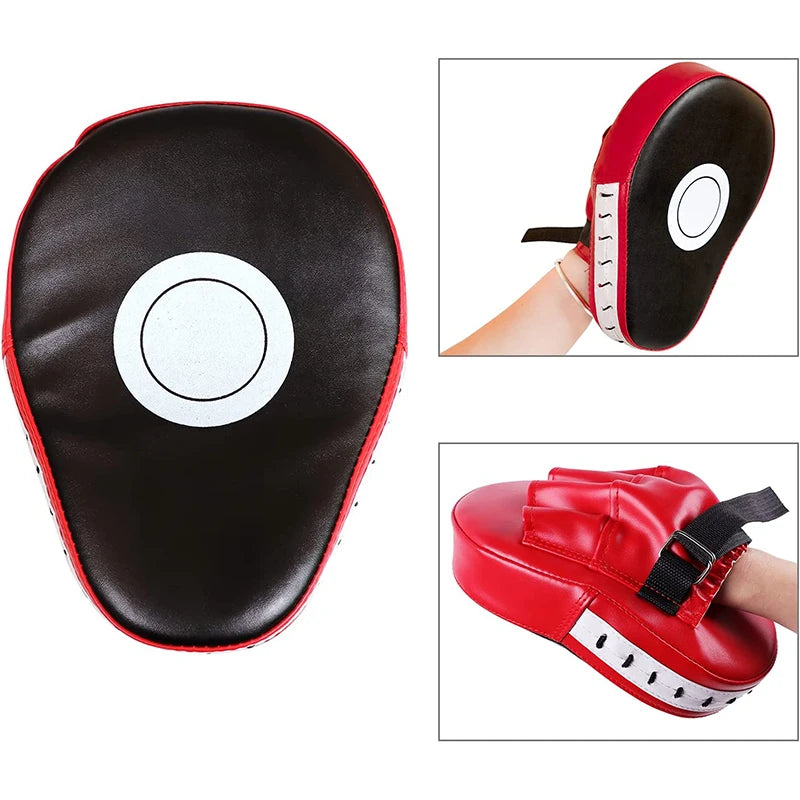 1/2Pc Curved Boxing Bag Taekwondo Muay Thai Karate Adults Kids PU Training Paws Pads Boxing Equipment Focus Punching Bags