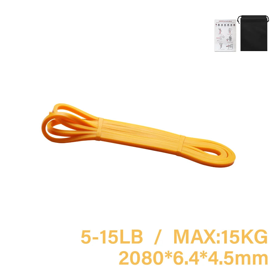 Premium Heavy-Duty Latex Resistance Band for Strength Training and Pilates Exercises