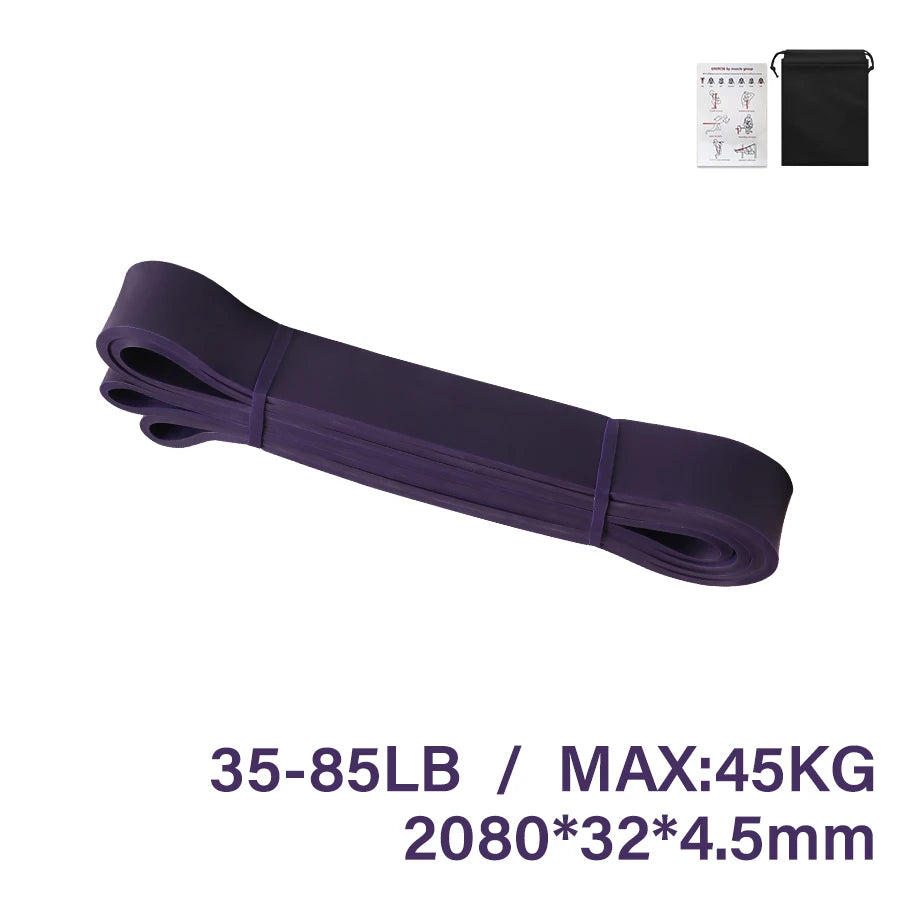 Premium Heavy-Duty Latex Resistance Band for Strength Training and Pilates Exercises