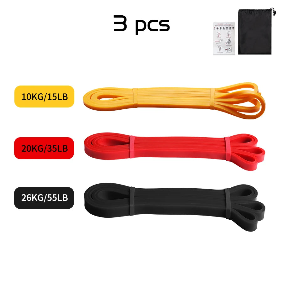 Premium Heavy-Duty Latex Resistance Band for Strength Training and Pilates Exercises