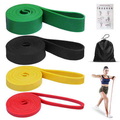 Premium Heavy-Duty Latex Resistance Band for Strength Training and Pilates Exercises
