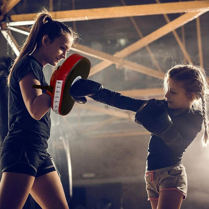 1/2Pc Curved Boxing Bag Taekwondo Muay Thai Karate Adults Kids PU Training Paws Pads Boxing Equipment Focus Punching Bags