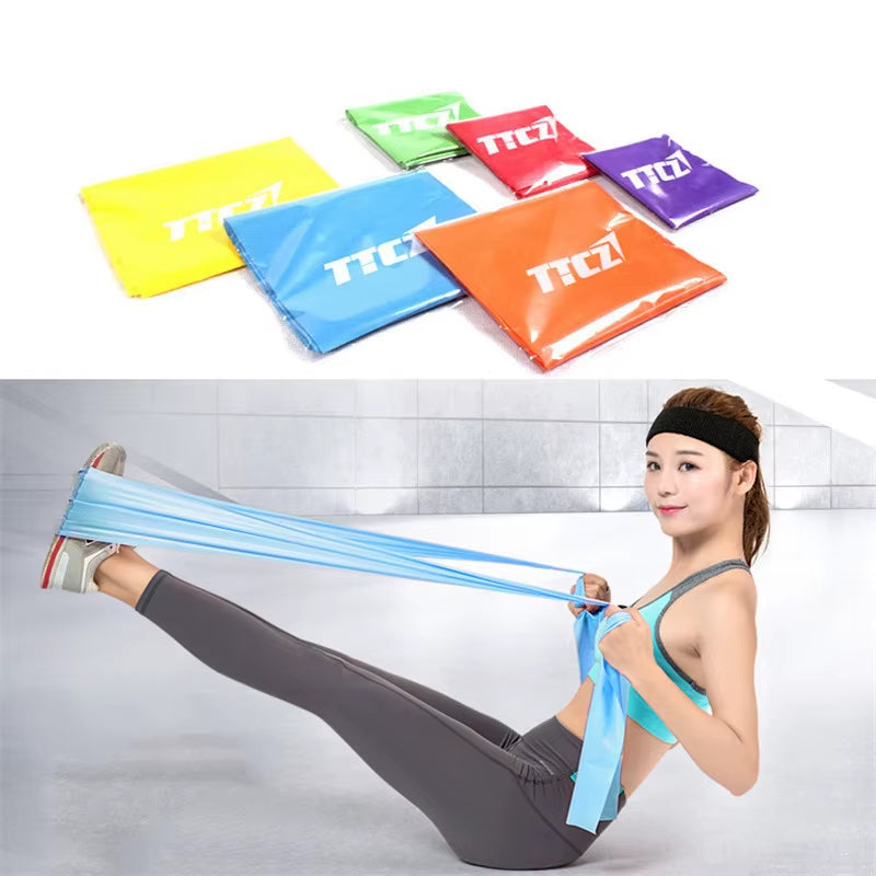 TTCZ Gym Fitness Equipment Strength Training Latex Elastic Resistance Bands Pull Rope Crossfit Yoga Rubber Loops Sport Pilates