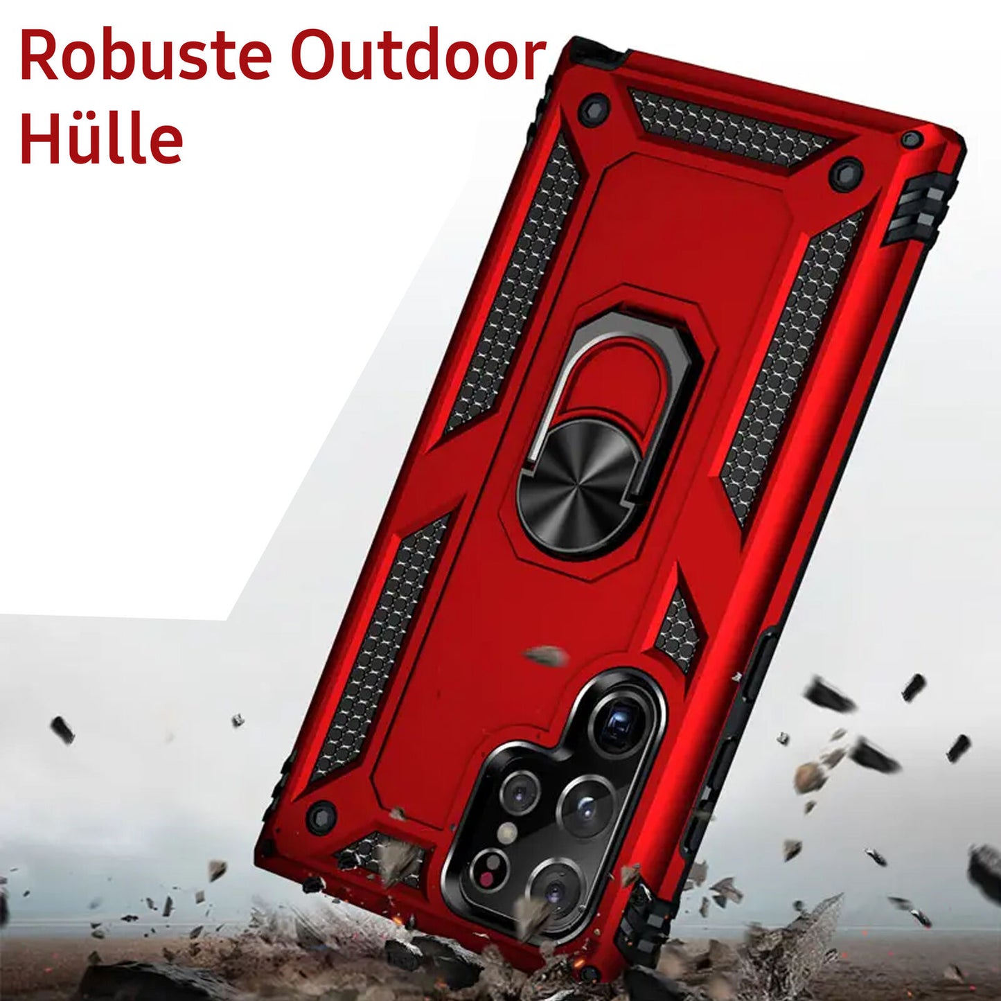 Panzerhülle Handyhülle Für Iphone Samsung Huawei Schutzhülle Hybrid Case Hülle